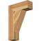 Ekena Millwork Traditional Block Rough Sawn Bracket, Western Red Cedar, 6"W x 20"D x 28"H BKT06X20X28TRA05RWR - alternate 1